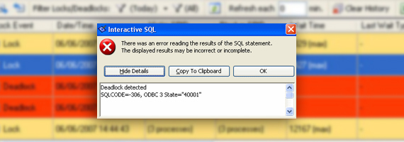¿VÍCTIMA DE DEADLOCK?