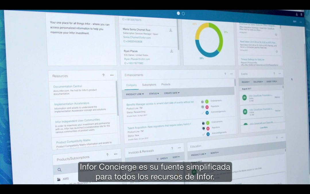 Infor Concierge Nueva Plataforma para Clientes Infor